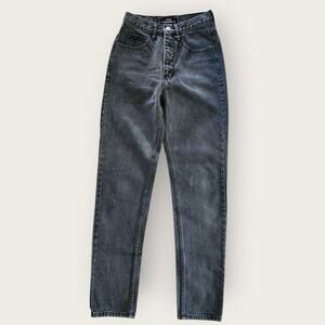 Guess jeans Women's Sz 25" Charcoal Straight Georges Marciano Design Hi-Rise VTG